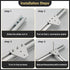 12 Set Silver 2020 Corner Bracket Joint Plate - T Shape Aluminum Extrusion Connector with 60Pcs T-Nuts