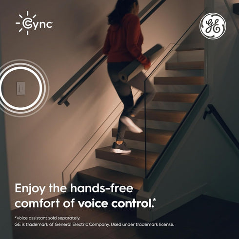 Dimmer Dimmer (1 Pack) GE Cync Paddle Smart Switch, Highly Customizable Switch, Works with Alexa and Google Home