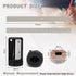 Honoson 202 Pcs Carpenter Pencil Set, 200 Pcs Flat Graphite Pencils, 2 Pcs Sharpener, Printed Ruler, White