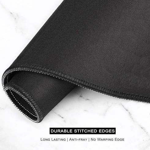 Auhoahsil 35.4 15.7 Large Gaming Mouse Pad, Marble Theme XXL x in Desk Pad Stitched Non-Slip Rubber Long Computer