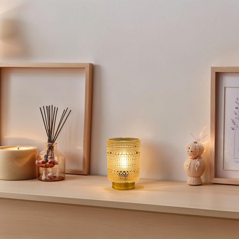 MiuBrty Battery Operated Lamp with Auto-Off Timer, Cordless Table Night Light for Bedroom & Entryway, Portable LED Lamp