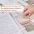BAYTORY 700 Sheets Transparent Sticky Notes, Clear Waterproof 3 x 3 inch Memo Pad, Self-Adhesive Writable Index Tabs