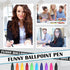 Yeaqee 40 Pcs Funny Ballpoint Pens Set with Swear Word Quotes, Novelty Pens for Christmas Gift, Colleague Office