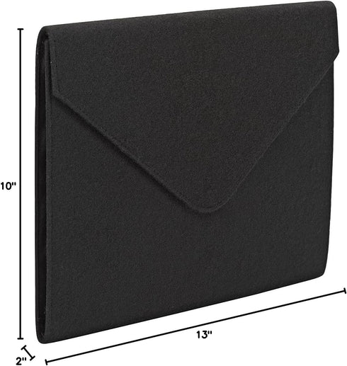 Smead Cloth Expanding File, 2" Expansion, Snap Closure, Letter Size, Black