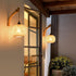 CAFULAM Plug in Wall Sconce,Farmhouse Wicker Wall Lamp Plug in,Hand Woven Rattan Wall Light Farmhouse Rustic Boho