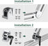 JiGiU 2 Pcs Die-Cast Zinc Alloy Pivot Joint for 3030 Series Aluminium Profile Extrusion, 180° Adjustable Brackets