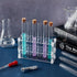 OLYCRAFT 12 Pcs Glass Test Tubes with Rack, Clear Test Tubes with Acrylic Holder