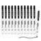 WRITECH Retractable Dry Erase Markers, 12ct Fine Point Clickable Black Ink, Low Odor Erasable Marker Set