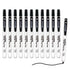 WRITECH Retractable Dry Erase Markers, 12ct Fine Point Clickable Black Ink, Low Odor Erasable Marker Set