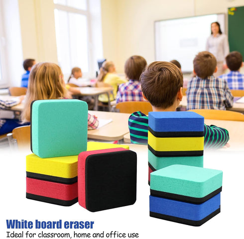 Dry Erase Eraser, 12 Pack Magnetic Whiteboard Erasers for Classroom, Home, and Office