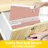 SUNEE File Folders Letter Size Pastel Colors, 100 Pack Manilla Folders 8.5 x 11 1/3-Cut Tabs for Office Home School