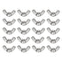 uxcell #10-24 Wing Nut 25 Pcs, 304 Stainless Steel Butterfly Wing Nuts Fasteners