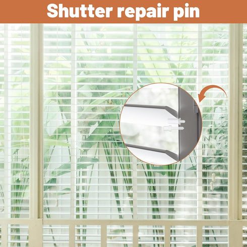 Bruislard 40 2 Pcs Plantation Shutter Repair Kit Size Shutter Fasteners Spring Loaded Repair Pins Replacement