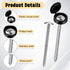 Worldity 50 Set 3 Inch M5 Shutter Screws with Caps, Pan Head Shutter Fasteners, Stainless Steel Shutters for Windows