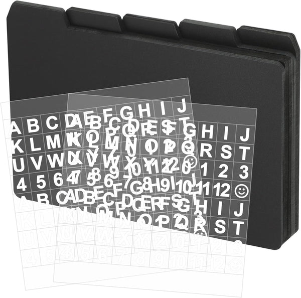 Lewtemi 50 Pcs 4 x 6 Inch Index Card Dividers with Tabs and 2 Pcs Alphabet Stickers for Office and Recipe Use