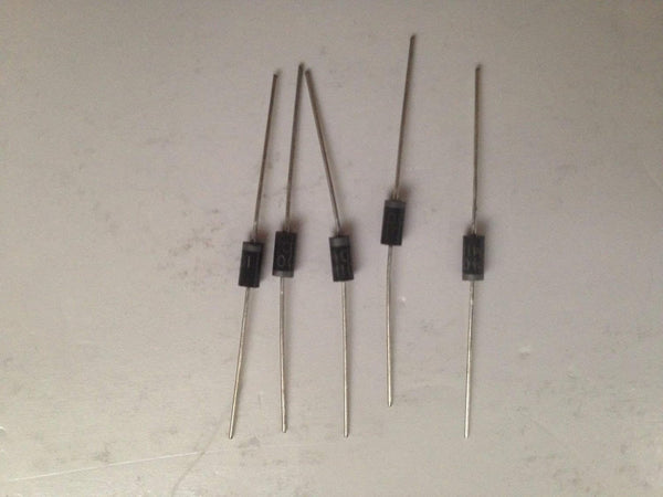 SEMICONDUCTOR 1N4001 DIODE, STANDARD, 1A, 50V, DO-41 (5 Pieces)