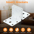 20PCS 90 (2X2 Alise White L Brackets for Shelves, Heavy Duty Metal Shelf Brackets Corner Bracket, Degree Joint Right