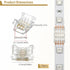 Psiriol 10 4Pin 10mm, 4 5050 Pcs RGB LED Connectors Unwired Gapless LED Tape Light Connector, Strip to Strip RGB