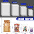 4 Sizes 100 Pack Clear Reclosable Zipper Storage Bags - Resealable Lock Seal Zipper for Jewelry and Vitamins