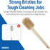16 Inches, SPARTA Scrub Brush Bottle Brush, Dishwasher Safe Brush with Hanging Hole for Cleaning, Plastic, Tan