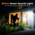 336 4-Head 2400mAh IP65 Lighting2Pack Solar Lights Outdoor LED, Motion Sensor Security Wall Light with Remote, Split