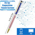 4th 1.0 mm Favors(50 Colarr American Flag Stylus Ballpoint Pen of July Pens USA Patriotic Themed Black Ink Gel Ink