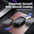 HONKID Metal Aluminum Mouse Pad in Pink, Thin Hard Waterproof Mouse Mat for Laptop and PC