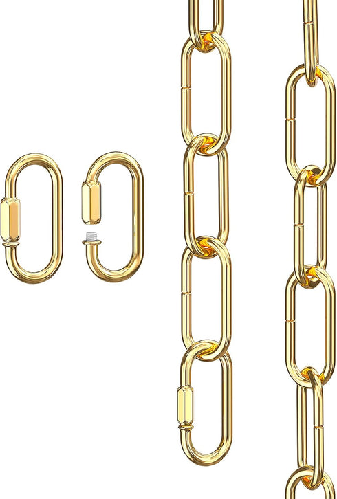 garini 6 Feet Gold Light Fixture Chain 6 Feet, Adjustable Metal Pendant