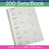 Dayvorax 2 7-5/8" 11", 200 Sets 4 (1 Pack Money and Rent Receipt Books - Receipt Book with Part Carbonless Copies, x