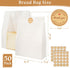 13.7x8.3x3.5in 50 Pack Aimyoo Homemade Sourdough Bread Bags, White Bakery Bags with Window & Seal Stickers