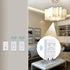 300ft (2 1 Wireless Light Switch and Receiver Kit, Ortis RF Range Wireless Wall Switches for Lights, Fans, Battery