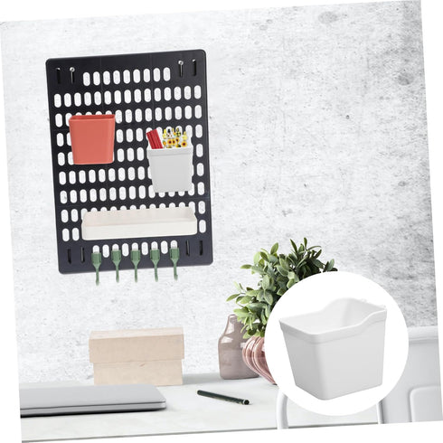6pcs Pegboard Bins Organizer Kit for Garage and Workbench Storage Flexible Positioning Cup Holders for Tools Art