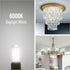 G9 Bulb 6000K 4W (40W AC120V 400LM G9 Bulbs 360 Non-dimmable, 5 Pack YUIIP LED Daylight White Halogen Equivalent), Bi