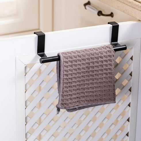 0.8" Over-Cupboard Stainless Steel Towel Bar - Single for Cabinet Doors