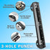 WorkLion Portable 3 Ring Hole Punch for Binder, Black Office Assistant