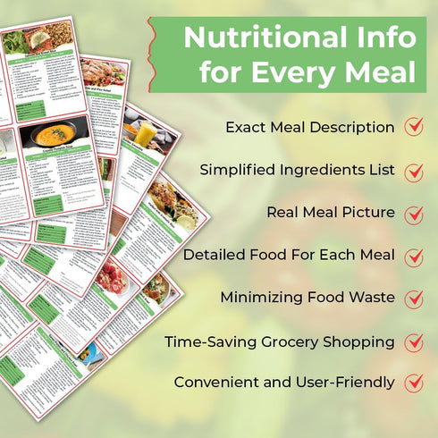 Auroscent Anti-Inflammatory 4-Week Meal Planner for Gut Health Clean Eating Diet Plan, Reduce Bloating & Improve