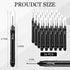 MotiMind 24 Pcs Deep Hole Marker Bulk Long Nib Marker Long Head Waterproof Multi-purpose Deep Reach for Carpenter