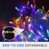 33FT 100 8 Christmas String Lights, LEDs Chritsmas Tree Lights Indoor String Lights Modes with End-to-End Plug Fairy