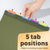 SUNEE Hanging File Folders, 6 Pack, Letter Size with 1/5-Cut Tabs, Ideal for Home and Office Organization