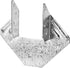4Pcs Steel 14-Gauge Hurricane Tie Clip, Hot Dip Galvanized Joist Hangers for 4X Truss to Rafter Connector
