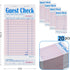 Rcybeo (20 Pack) 50 1000 Guest Check Pads Numbered Server Note Pads, Waitress Order Notepad, Food Receipt Book, Checks