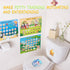 JIXZEN 3 1-3, 2-4, Reward(15 Potty Training Chart with Animal Themes Potty Training Stickers, Fun Potty Reward Chart