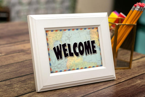 Teacher Created Resources Travel the Map Welcome Postcards, 30 Pack