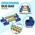 4PCS Grounding Bus Bar, 6 Positions Terminal Block Ground Bus Bar Brass Wire Screw Terminal