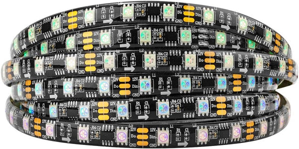 BTF-LIGHTING WS2811 Addressable LED Strip Ultra Bright 5050SMD RGB 60LED/m 20Pixels/m Multi-Colored