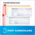 Adams 3-Part 7-5/8" 10-7/8", 100 Sets 4 5 Pack (TC1182-5) Money and Rent Receipt Books, Carbonless, x Bound Wraparound