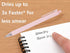 RIANCY Pink Pens, Black Ink Retractable Gel Pens, 0.6mm Smooth Writing, Cute Journaling Pens for Men Women Students