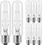 Tiqian 8-Pack 40W T10 Incandescent LED Light Bulbs, Warm White,Dimmable Clear Glass Edison