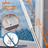 YSDSDAKA 57" Handle,3 1 Floor Scrubbing Brush with Adjustable Long in Living Grout Brush with Squeegee,V-Shape Stiff