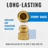 SUNGATOR Reducing Adapter 1/2 Inch x 3/4 Inch FNPT, No Lead Brass Push-to-Connect Female Plumbing Fittings, Pack of 6
